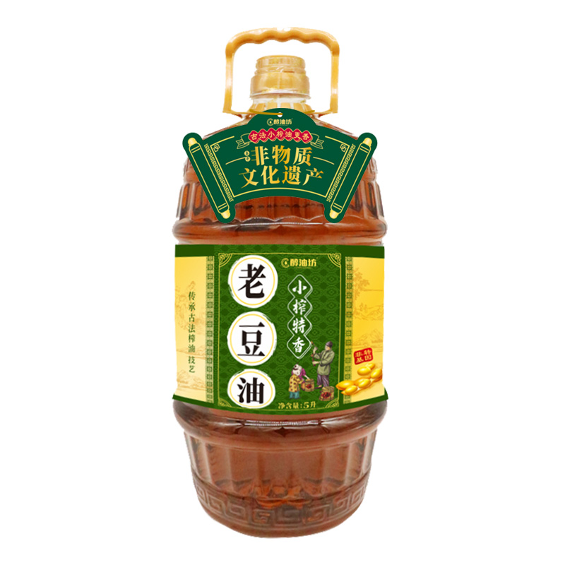 醇油坊小榨特香老豆油5L